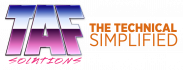 TAF Solutions Logo - Option 01 Tagline